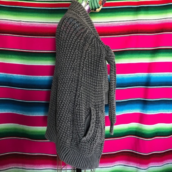 Alexander Wang Sweater Cape Shawl Cable Knit - Picture 4 of 8